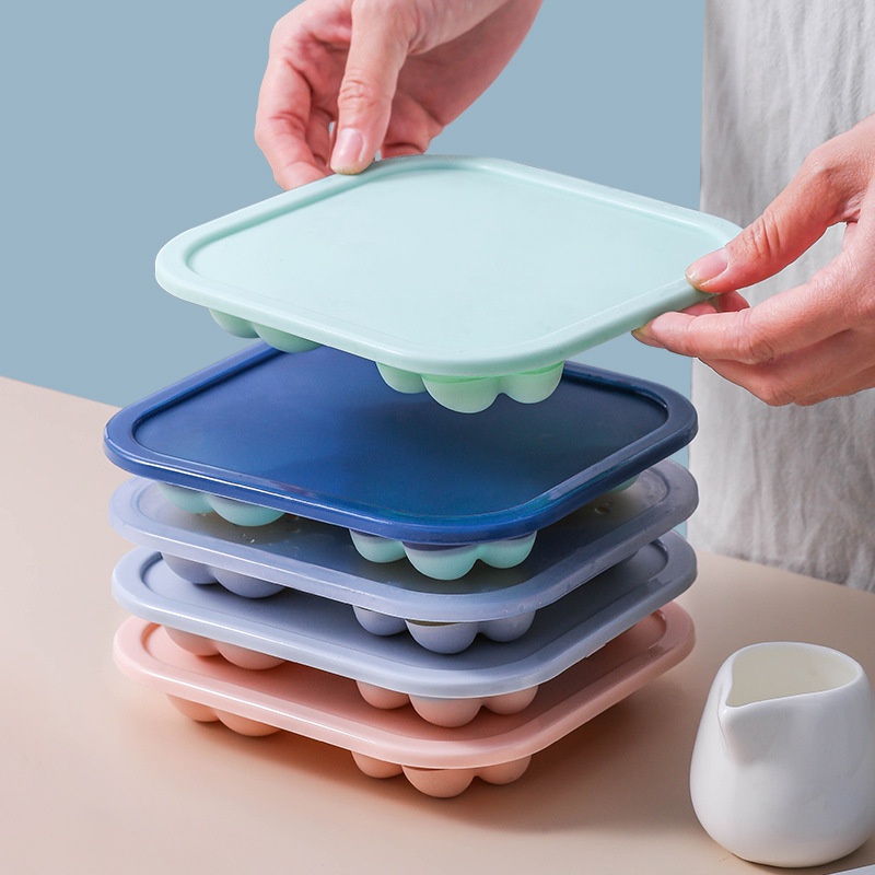 Khuôn Silicon Có Nắp Đậy Làm Thạch, Pudding, Kem, Đá Hình Bàn Chân