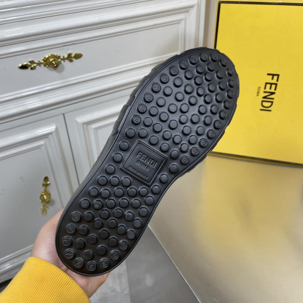 🎄 Giày slip on nam da thật thời trang cao cấp Fendi FD phong cách trẻ trung, thời thượng