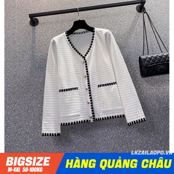 Áo cardigan mỏng ⚡️𝐁𝐈𝐆𝐒𝐈𝐙𝐄⚡️ Áo len nữ khoác dệt kim form rộng Cổ Chữ V tay dài mùa thu Phong cách chanel  quảng châu cao cấp | BigBuy360 - bigbuy360.vn