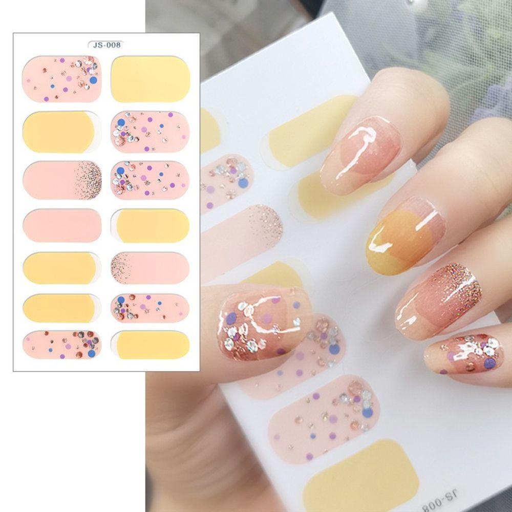 Miếng Dán Trang Trí Móng Tay Tự Dính Hình Nơ Xinh Xắn