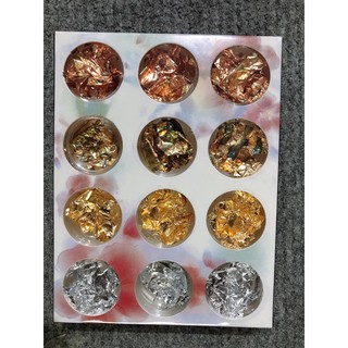 set giấy bạc nhún trang trí đồ nail