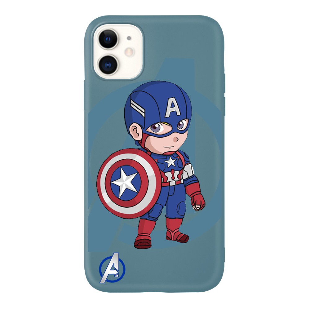 Ốp lưng silicone 1.5mm hình biệt đội Avengers cho iPhone XS XR XSMAX 6/6s 7/8 6plus/6Splus 7plus/8plus 11 11Pro 11ProMax