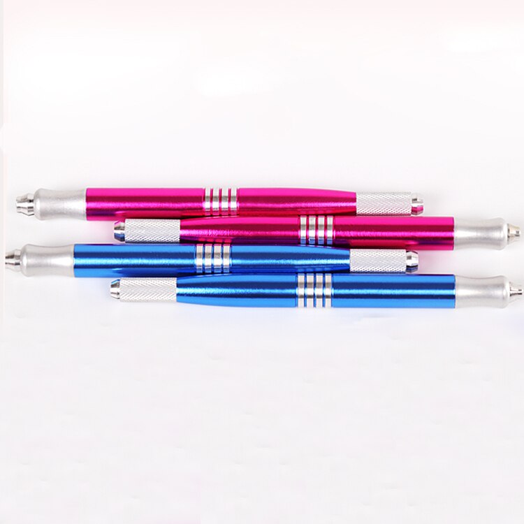Micro blading Pen Nguồn cung cấp trang điểm vĩnh viễn Phụ kiện bằng thép không gỉ Hình xăm hướng dẫn sử dụng bút với kim cho công cụ kẻ lông màyMicroblade trang điểm vĩnh viễn