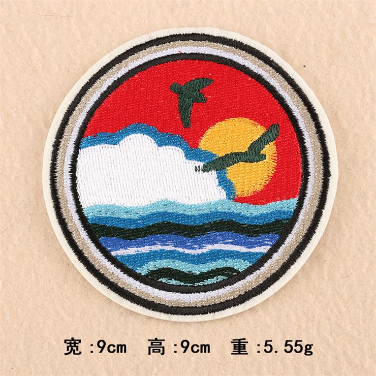 Miếng Dán Ủi Quần Áo Thêu Họa Tiết Hoàng Hôn Hoàng Hôn 9 Kiểu Độc Đáo diy