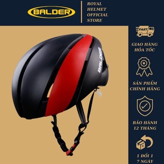 Mũ xe đạp thể thao BALDER LK1 B86 cao cấp ĐEN ĐỎ