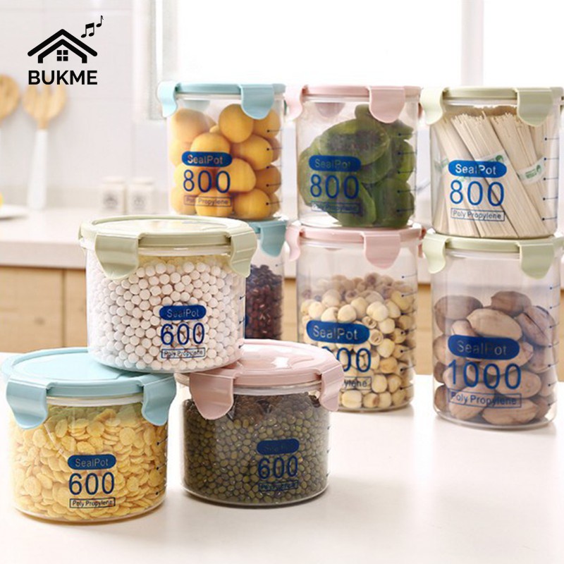 Hộp nhựa đựng ngũ cốc, Hộp bảo quản thức ăn khô đồ khô, dung tích 600ml .