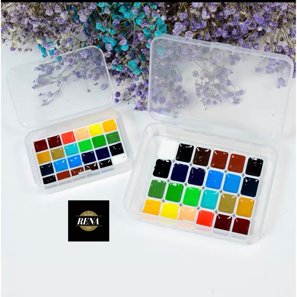 Pocket Holbein set 12/24 màu tặng kèm giấy