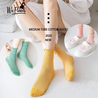  Vớ Qua Mắt Cá Màu Trơn Thiết Kế Đơn Giản Cho Nữ