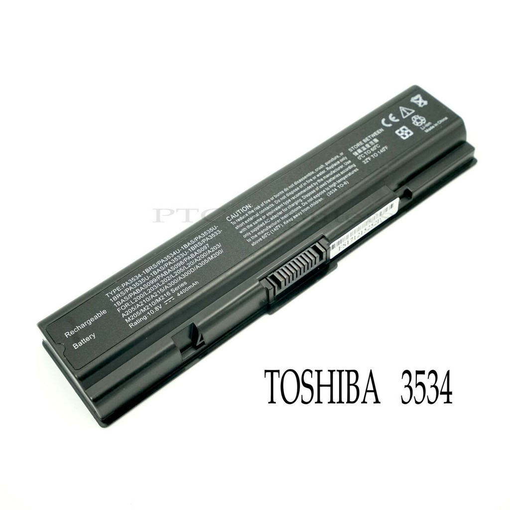 Pin laptop Toshiba Satellite A200 M200 L200 L505 L550 M205 PA3534U A205 A210 A215 A300 A305 A355D L200 L305 M200 L300D