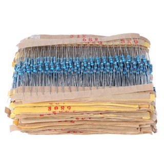 2000 Điện trở 1/4W 100 giá trị từ 1 ohm đến 1M ohm