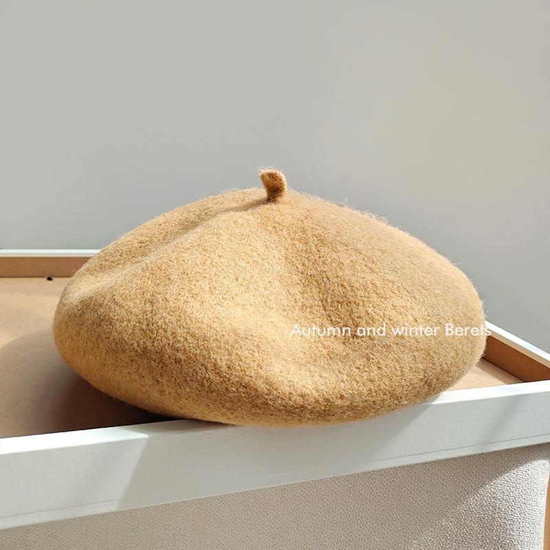 Mũ beret Vải cashmere Phong Cách retro Anh Quốc Thời Trang Thu Đông