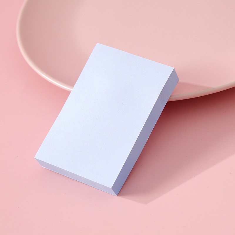 Set 100 Tờ Giấy Ghi Chú Hình Chữ Nhật Màu Sắc Trơn Sáng Tạo Dành Cho Học Sinh