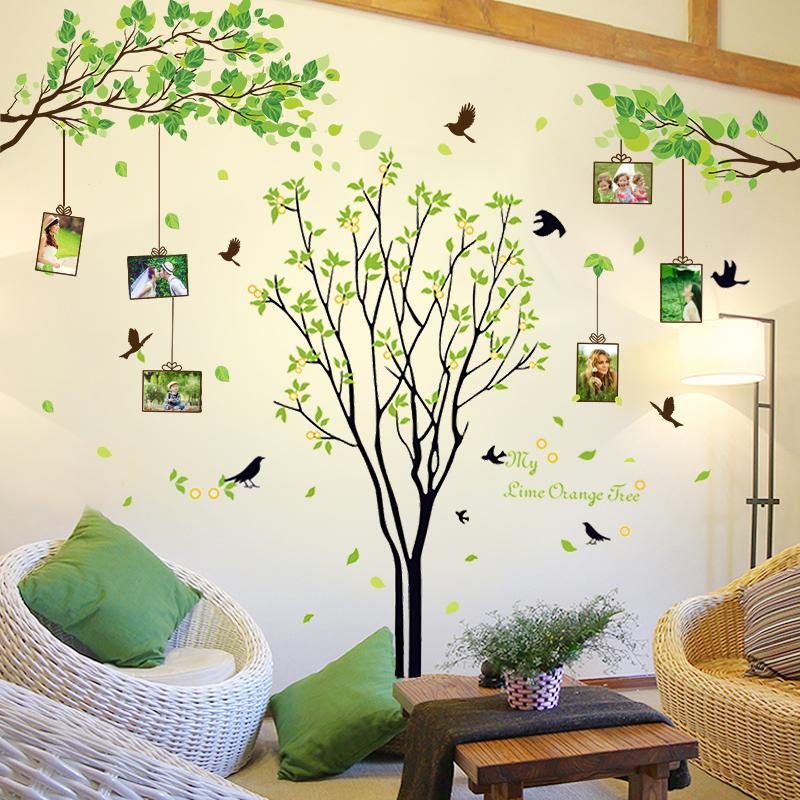 DECAL DÁN TƯỜNG COMBO GIÀN CÂY XANH