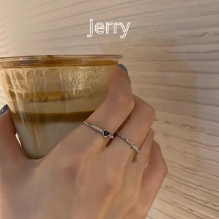 Set 2 nhẫn nữ basic tối giản mạ bạc Jerry Accesories N10
