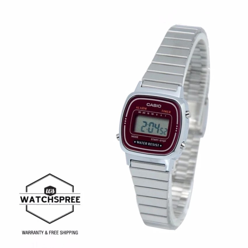 Đồng hồ nữ dây kim loại Casio chính hãng Anh Khuê LA670WA-4DF