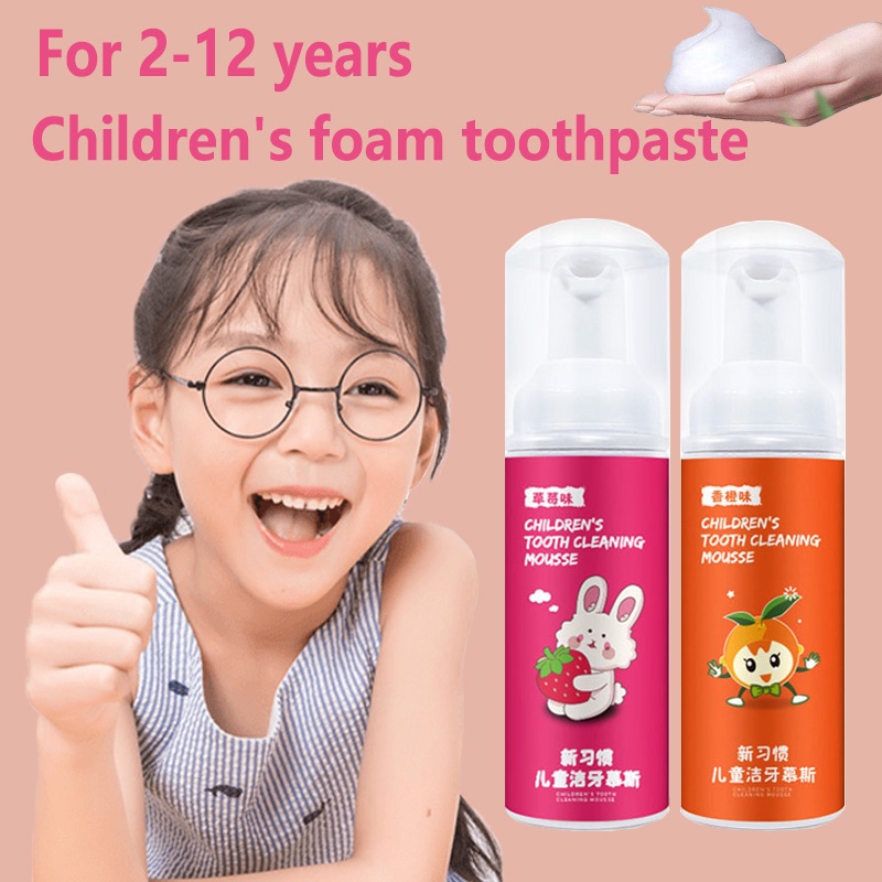 Kem đánh răng tạo bọt sử dụng đặc biệt cho bàn chải đánh răng điện chữ U dành cho trẻ em từ 2-12 tuổi