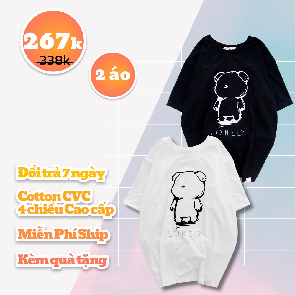 Áo Thun Cặp Đôi ZSHOP Cotton Cao Cấp CHUẨN LOCAL BRAND Unisex Nam Nữ Phông Rộng Hình In Nhiệt 100% Độ Bền Màu Cao ZS93B | BigBuy360 - bigbuy360.vn