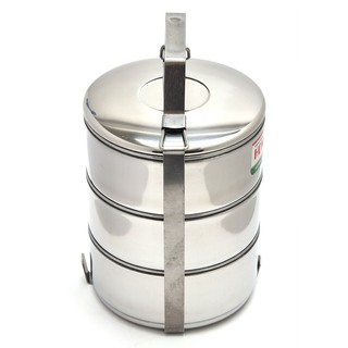 HỘP ĐỰNG CƠM INOX KIM CƯƠNG - 3 TẦNG CHÍNH HÃNG