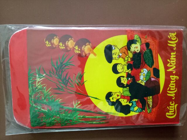 Sỉ 100 bao lì xì nhỏ in hình thuần Việt