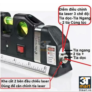 Thước đo Nivo Laser đa năng - Thước Thủy Đo Góc Đo Cân Bằng Nivo