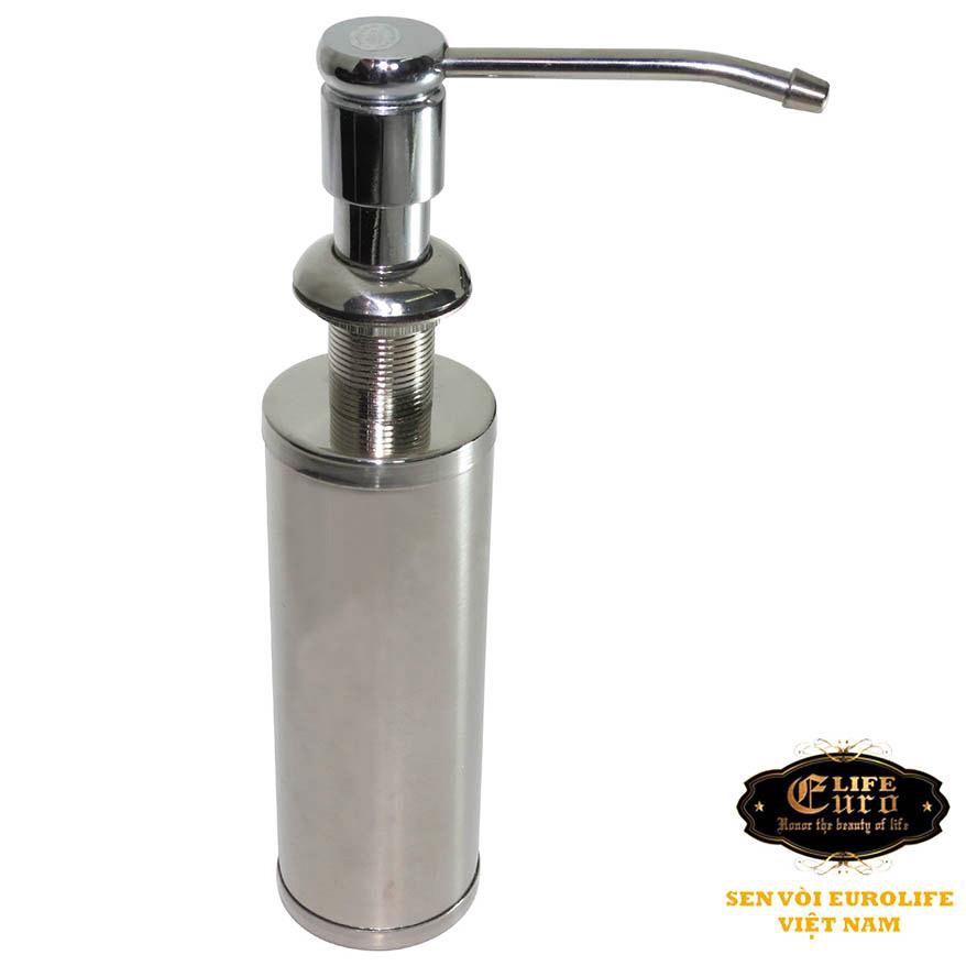 Bình xịt nước rửa chén Inox SUS 304 250ml Eurolife EL-BRC01 (Trắng bạc)