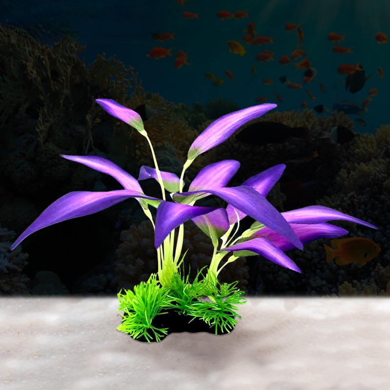 Cây Giả Bằng Vải Lụa Dùng Trang Trí Bể Cá / Hoa / Cây Cảnh