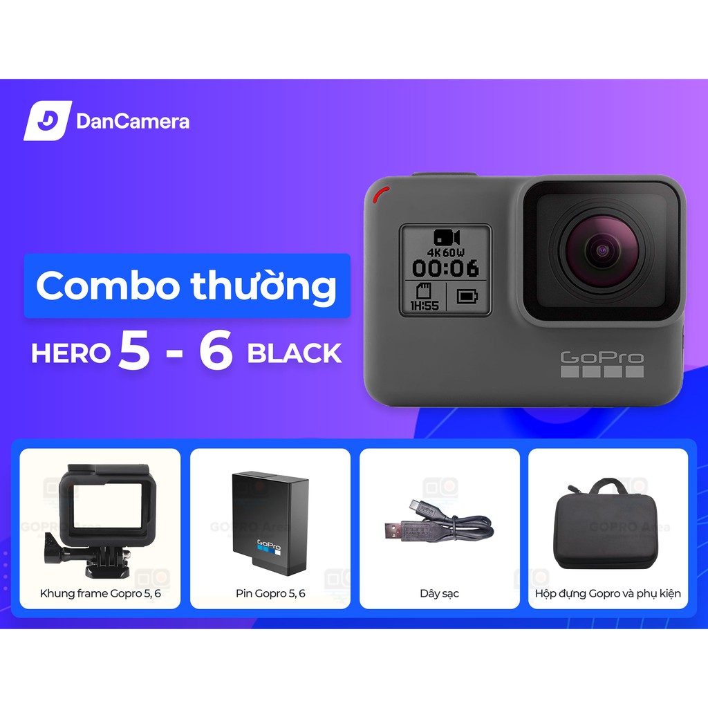 [Mã SKAMELW245 giảm 10% đơn 250K] máy quay GoPro hero 5 black Bảo hành 1 đổi 1 12 tháng