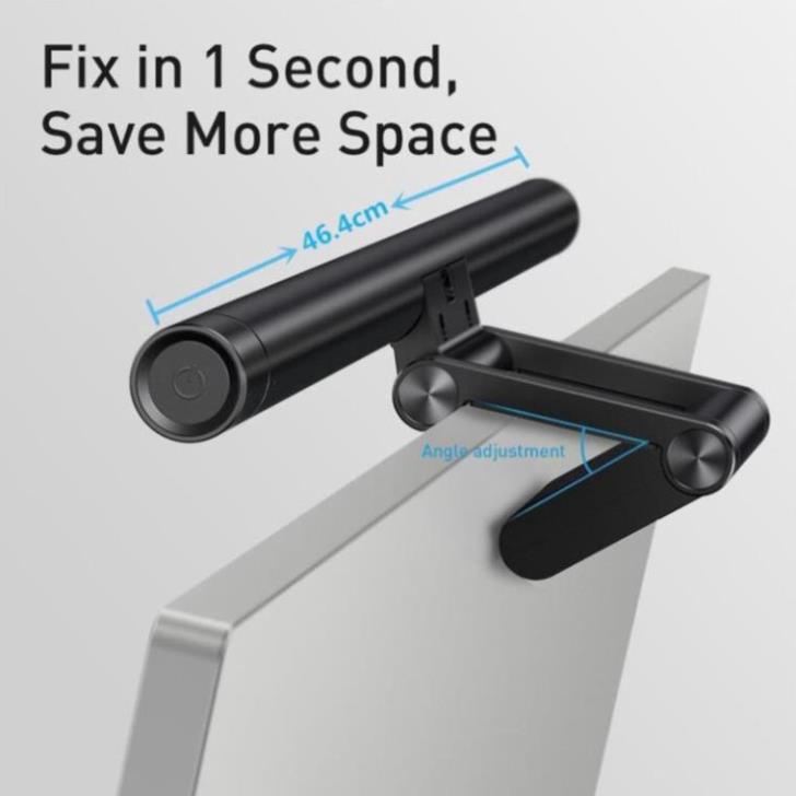 Đèn treo màn hình máy tính bảo vệ mắt Baseus i-Work Series pro 3 mầu ánh sáng - Đèn pixar học làm việc đọc sách