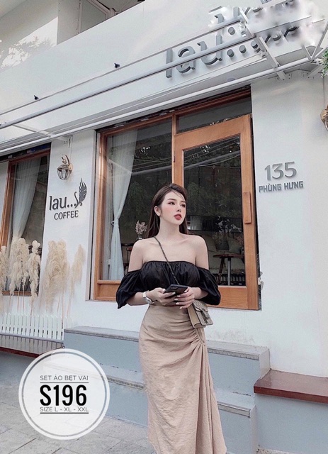 [Mã FATHANG5 giảm 10K đơn 50K] Bigsize Set áo bẹt vai S196