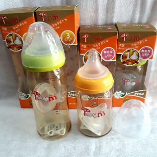 Bình sữa PPSU TO.OM 180ml/240ml ( tặng 1 núm ti chia tia) - Nhật Bản.
