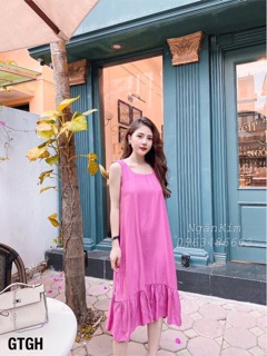 Váy maxi dáng đuôi cá chất đũi siêu mềm