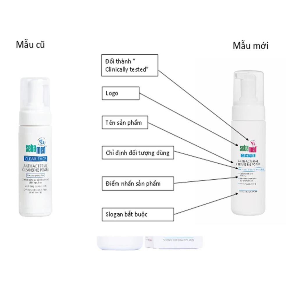 Sữa Rửa Mặt Kháng_Khuẩn Dành Cho Da Mụn Sebamed Antibacterial Cleansing Foam pH5.5