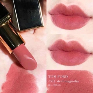 Son Tomford Lip color matte 511 Steel Magnolia hồng đào sữa