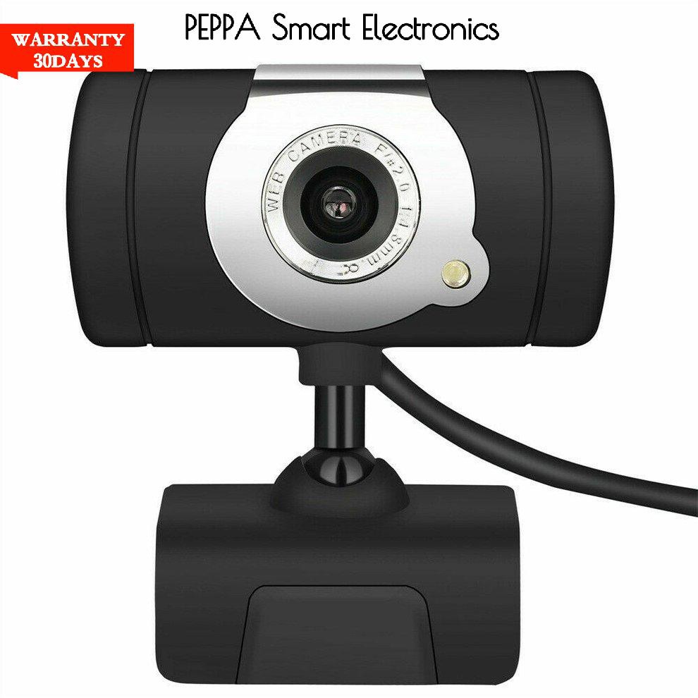 Webcam Usb2.0 Hd 12 Megapixel Màu Trắng Kèm Micro Điều Chỉnh Tự Động Cân Bằng Cho Pc Laptop