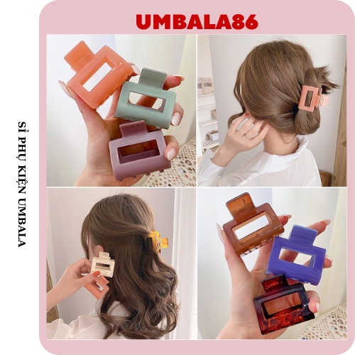 Kẹp Tóc Gấp Tóc Thiết Kế Đơn Giản Phong Cách Retro Hàn Quốc 1 màu trơn bóng #4 [ umbala86 ]