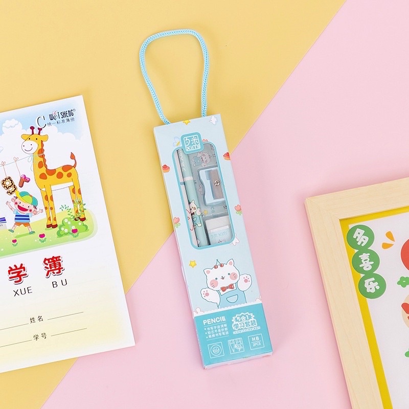 Bộ dụng cụ học tập dễ thương cho bé - TIỆM NHÀ SU