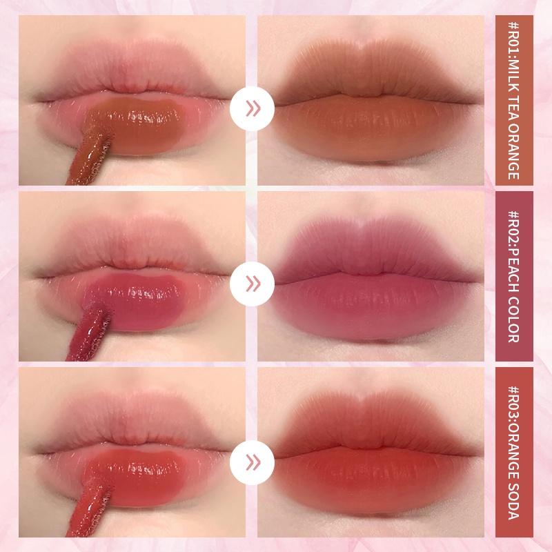 Son bóng Bayfree Kết cấu Son kem lì Không dính Velvet Lip Tint Chất son lì mịn lâu trôi