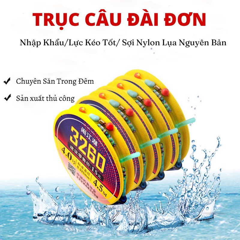 [Tặng 1 hạt chụp mà ní cao cấp]Dây Trục Câu Đài Buộc Sẵn Kim Thiên Thiết Kế Tàng Hình Tốt, Tải Cá Cực Đỉnh DT05