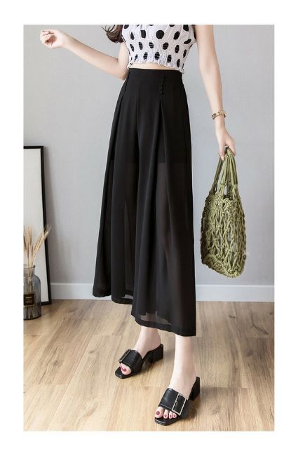 Quần nữ ống rộng, quần giả váy - DTH