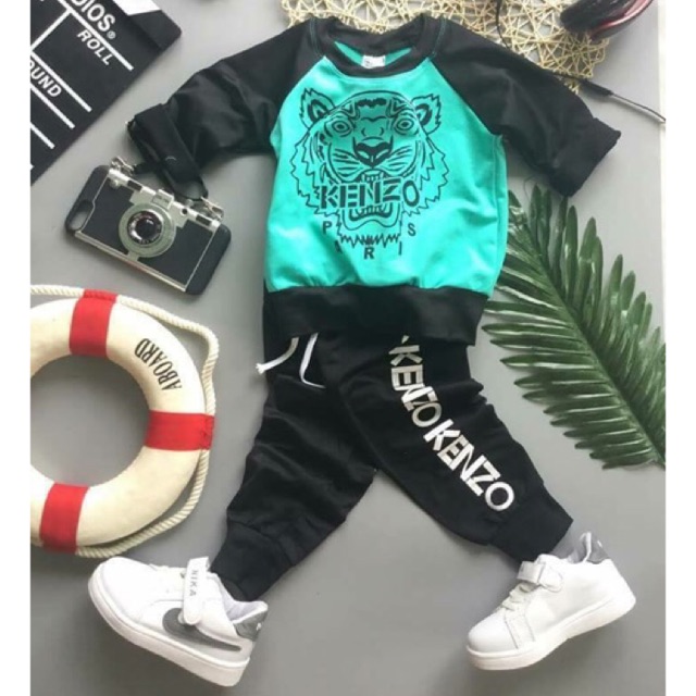 (Rẻ nhất shopee) Bộ nỉ thu đông dài tay cho bé trai/gái