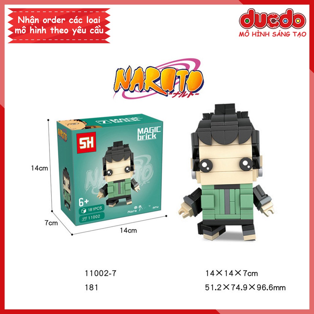 Brick Headz nhân vật trong Naruto - Đồ chơi Lắp ghép Mini Minifigures Mô hình BrickHeadz Sanhe SH 11002