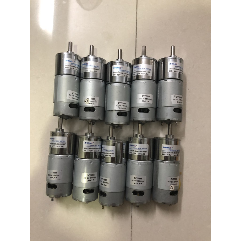 Mô tơ giảm tốc 12v 80 r min