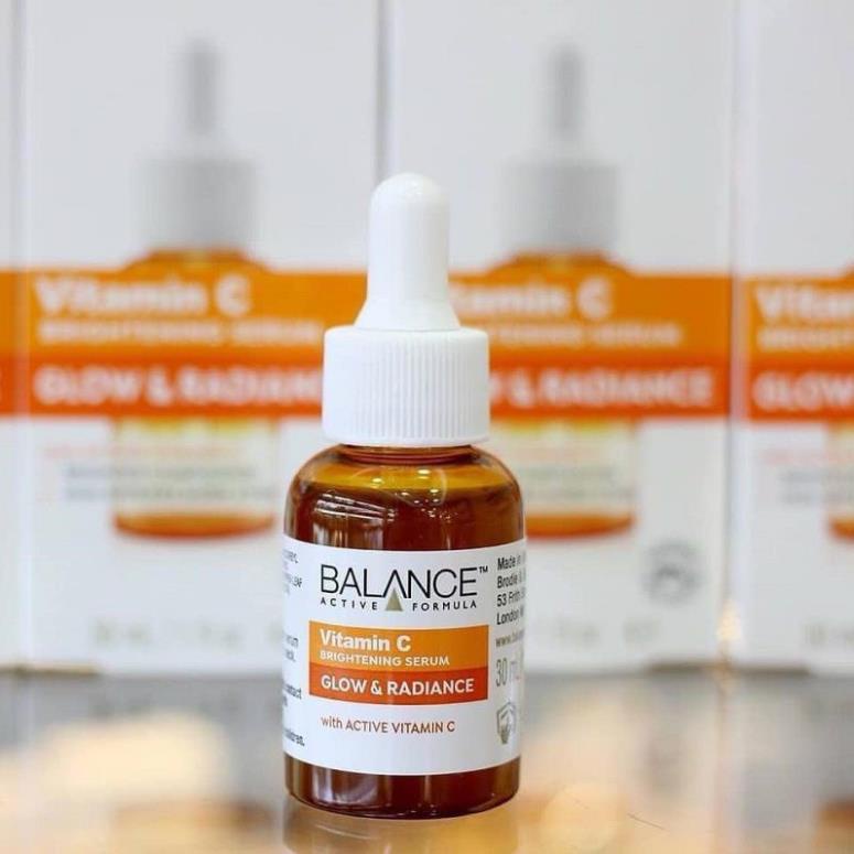 Serum Balance Vitamin C 30ML Mờ thâm nám giúp căng bóng da, chống lão hóa cấp ấm, cấp nước cho da giảm mụn Queen Beauty