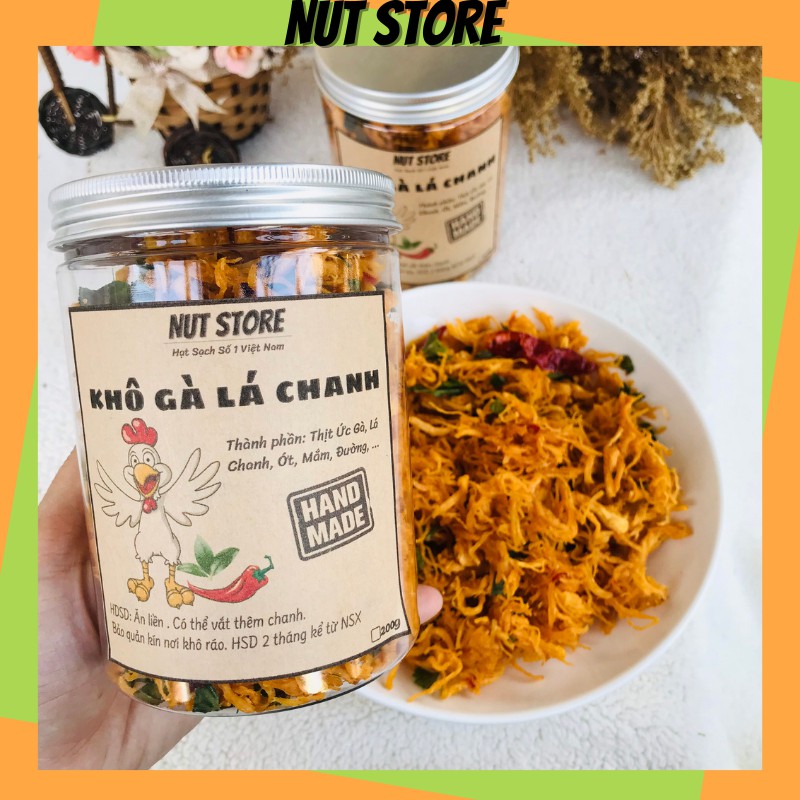 Khô gà lá chanh Trung Nam Foods 300g