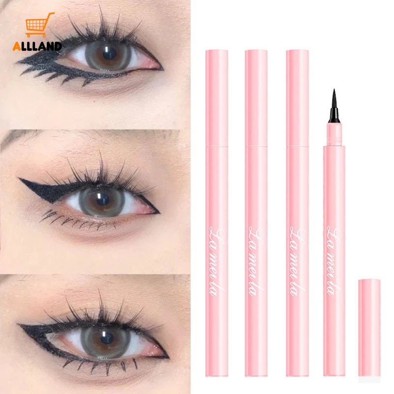 Bút Kẻ Mắt Dạng Lỏng Màu Đen Nhanh Khô Chống Thấm Nước Mịn Mượt Lâu Trôi Cho Nữ