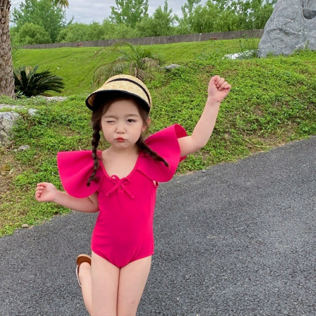 Đồ bơi bé gái liền thân cánh tiên cho bé đi biển