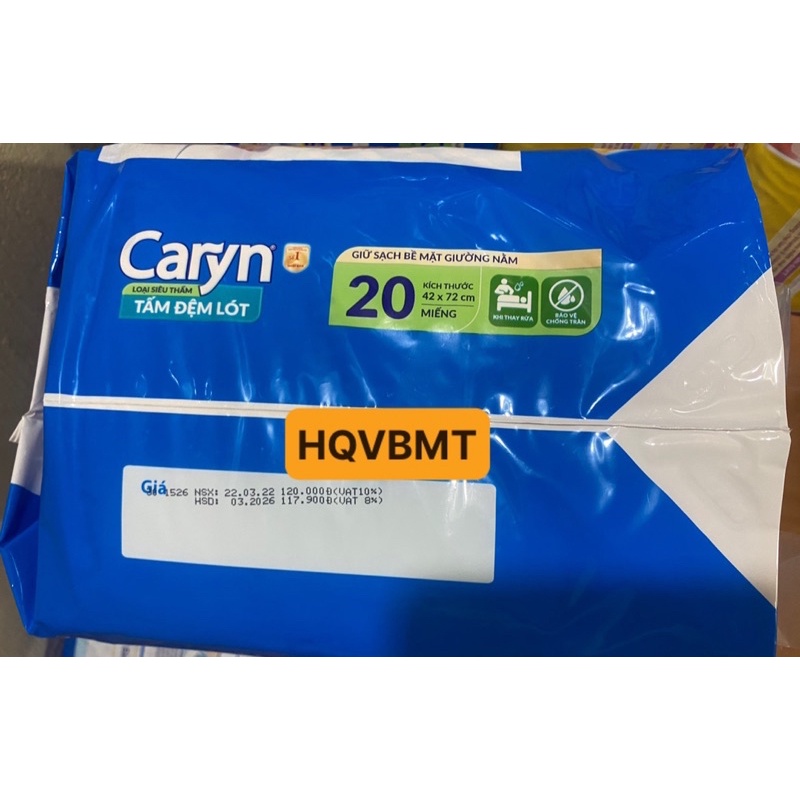 Combo 4 gói Tấm Đệm Lót Caryn size L10/L20/XL14 miếng