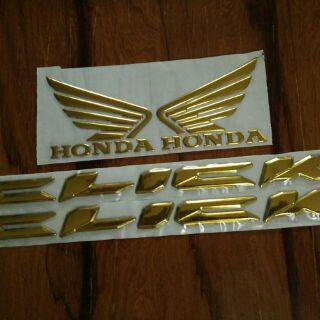 Bộ tem honda Click Thái 2018 màu crôm vàng