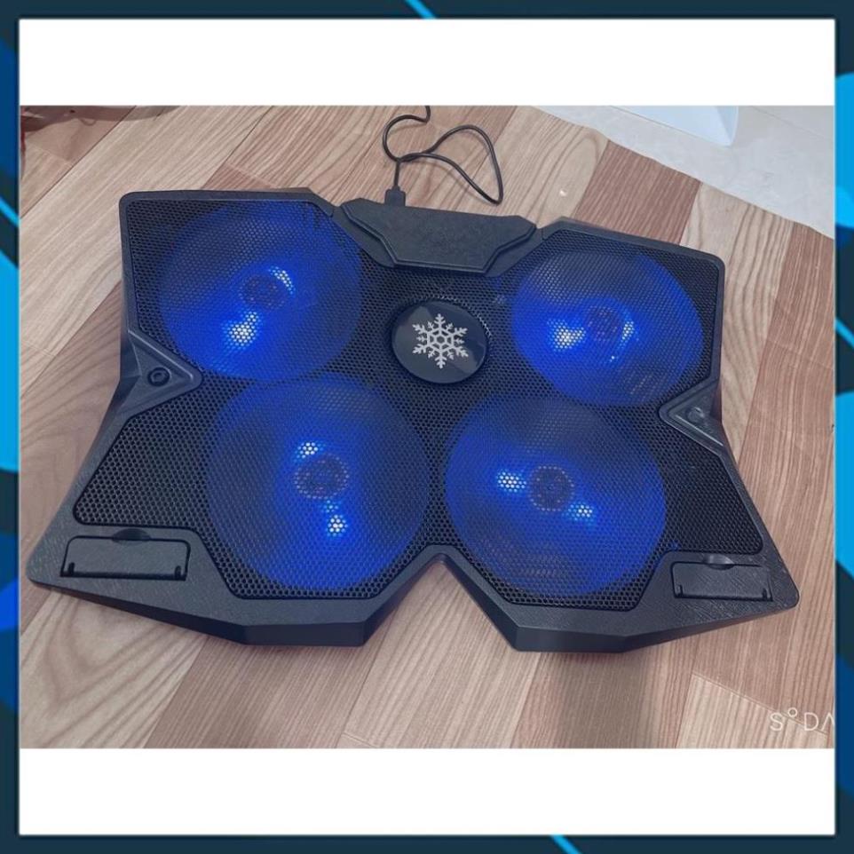 Đế Tản Nhiệt Laptop Cooling Pad S400 4 FAN  có led.Hàng khủng cho laptop gaming