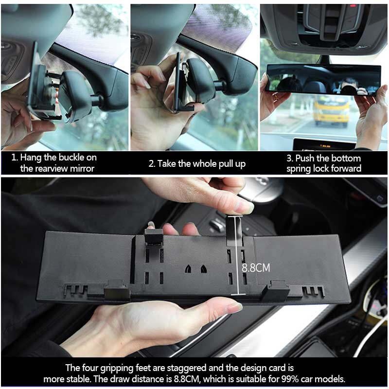 Gương chiếu hậu cầu lồi SEAMETAL gắn xe ô tô với tầm nhìn rộng chuyên dụng